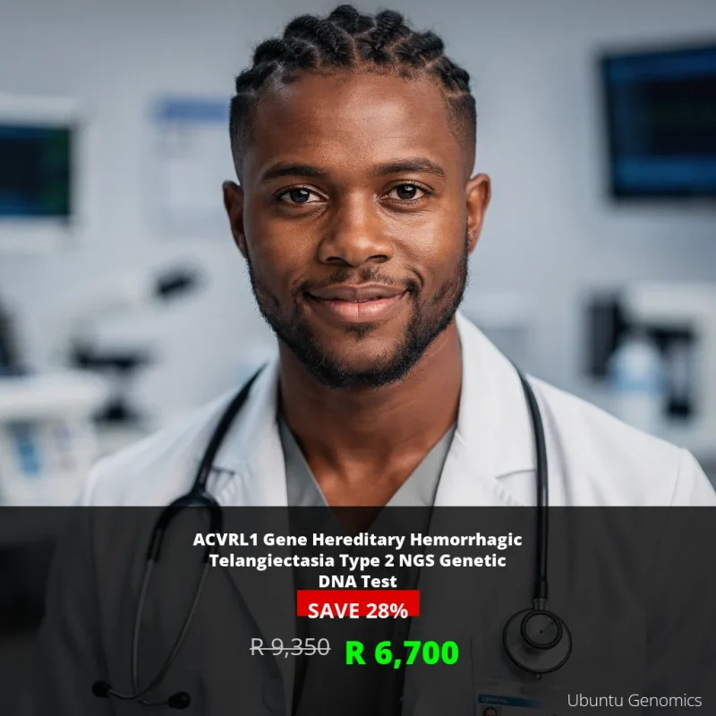 ACVRL1 HHT Type 2 DNA Test | ZAR 6,700 | Early Detection & Peace of Mind
