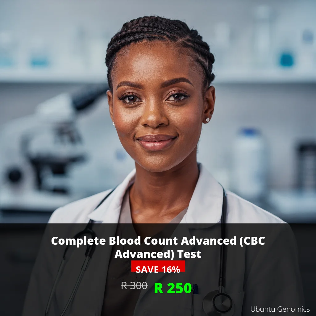 CBC Advanced Test ZAR 250 | Complete Blood Analysis | Johannesburg