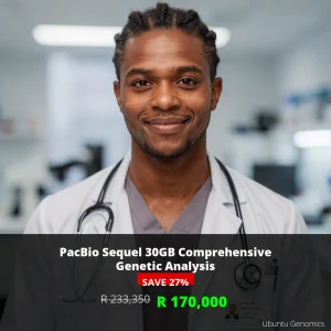 PacBio Sequel 30GB Genetic Test | ZAR 170