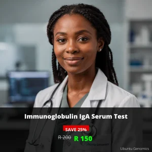Immunoglobulin IgA Test ZAR 150 | Immune System Health Screening South Africa