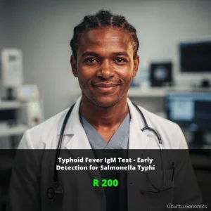 Typhoid Fever IgM Test ZAR 200 | Early Salmonella Detection | Nationwide SA Coverage